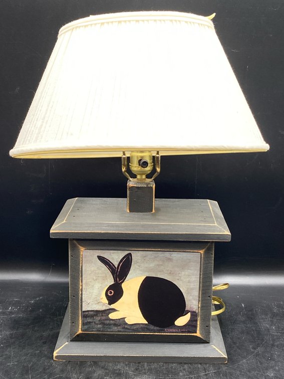 Folk Art Style Table Lamp