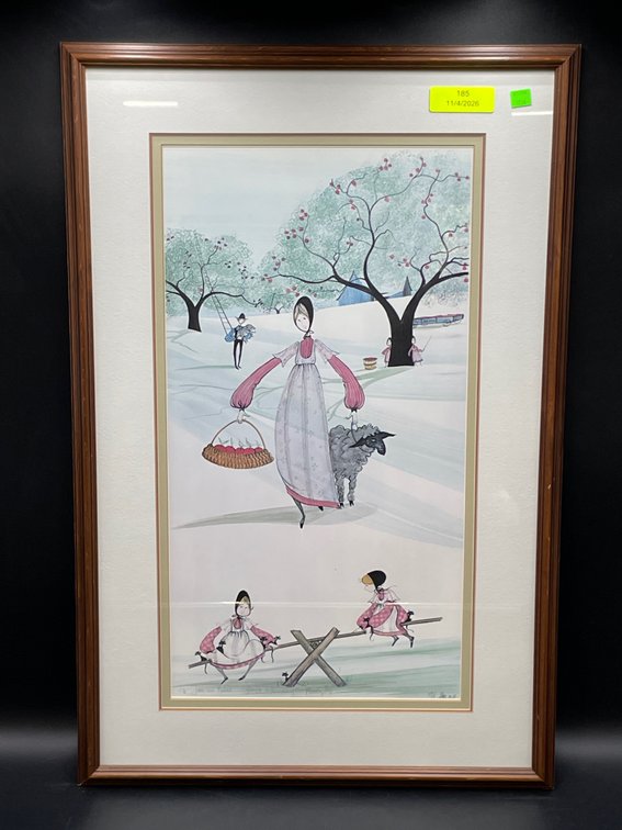 1983 P. Buckley Moss Limited Edition Art