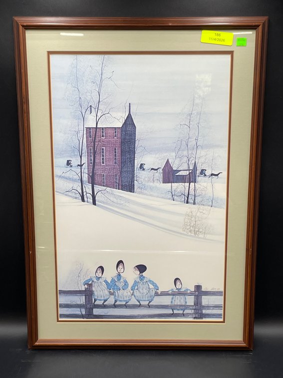 1981 P. Buckley Moss Limited Edition Art