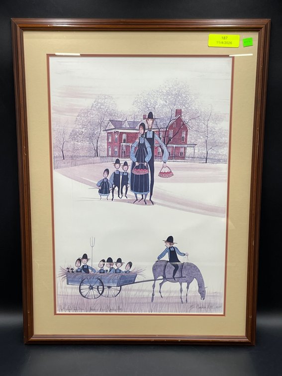 1982 P. Buckley Moss Limited Edition Framed Print