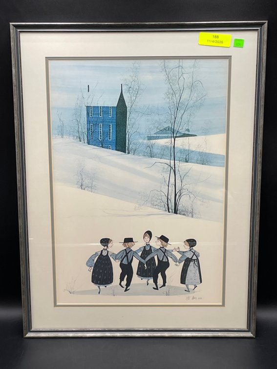 1980 P. Buckley Moss Limited Edition Art