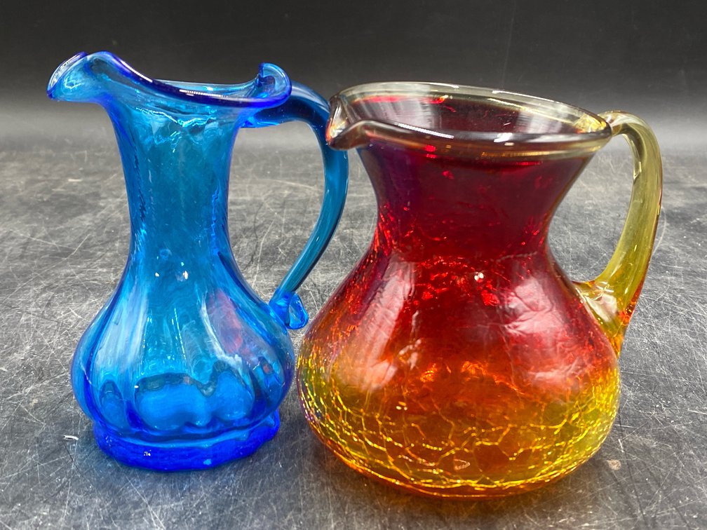 Mid-Century-Modern Art Glass Pitchers