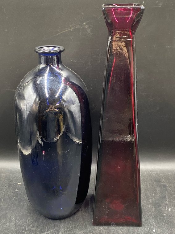 Colored Glass Satement Vases