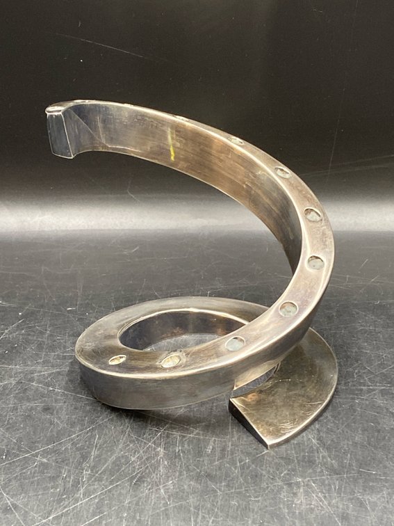 Dansk Designs Silver-Plated Spiral Candle Holder