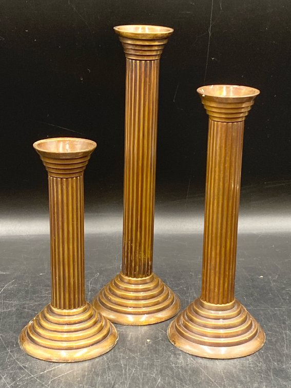 Metal Graduated Candlestick Holders