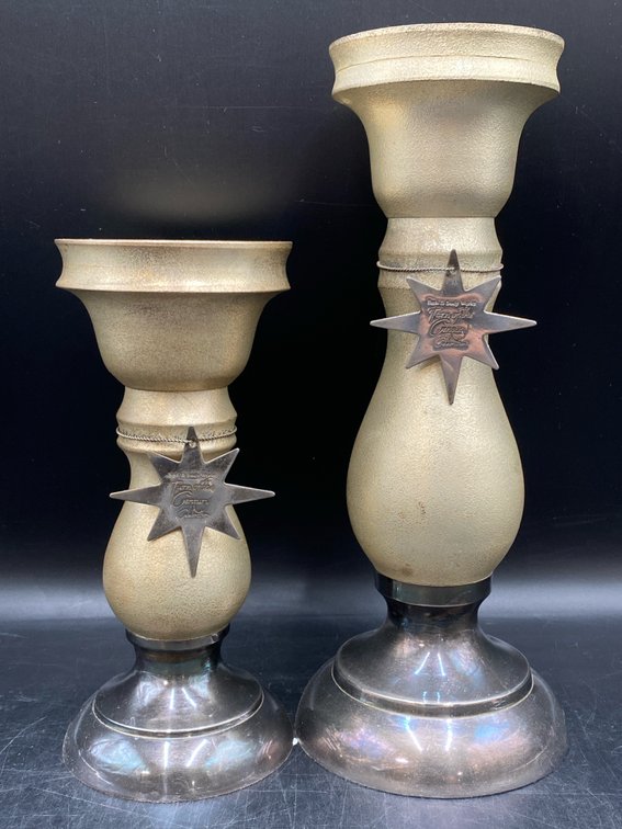 Bath & Body Works “Turn of the Century” Celebration Metal Candle Stands