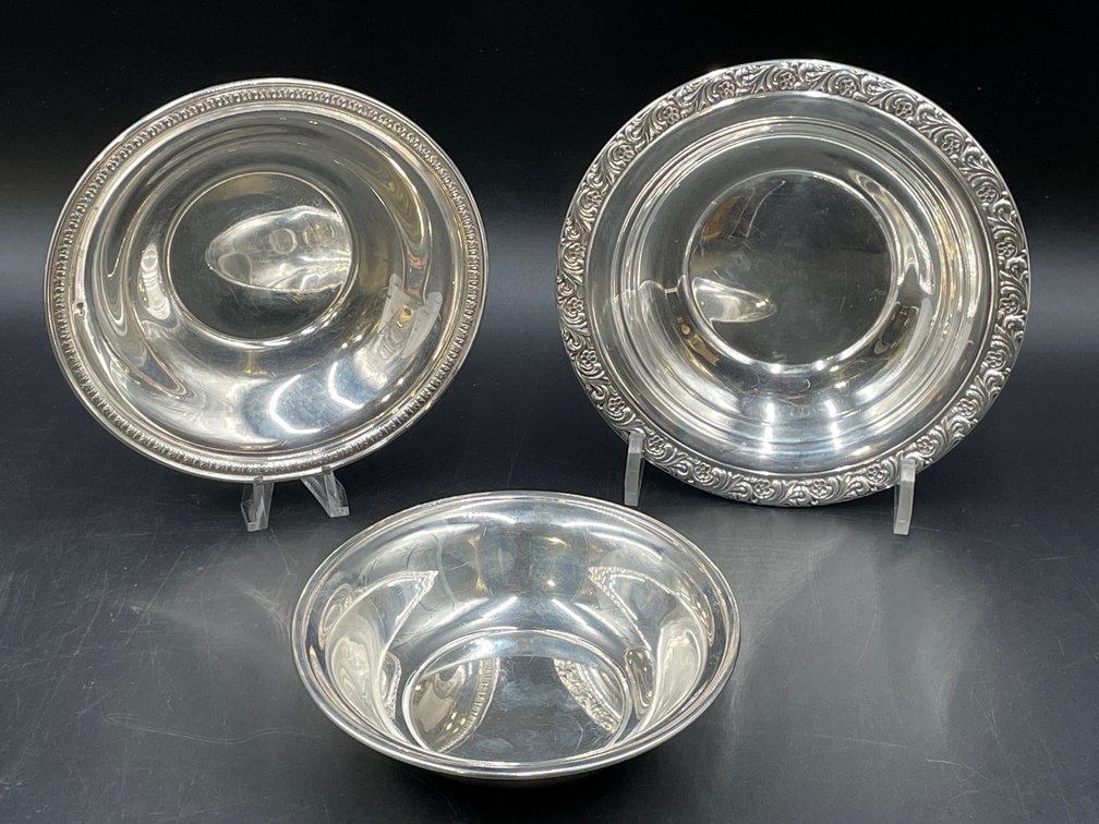 Sterling Candy Bowls Lot of 3