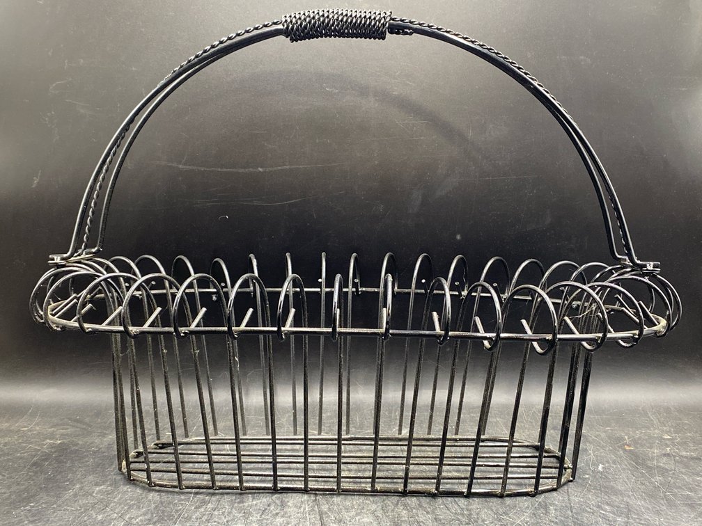 Black Iron Carry All Basket