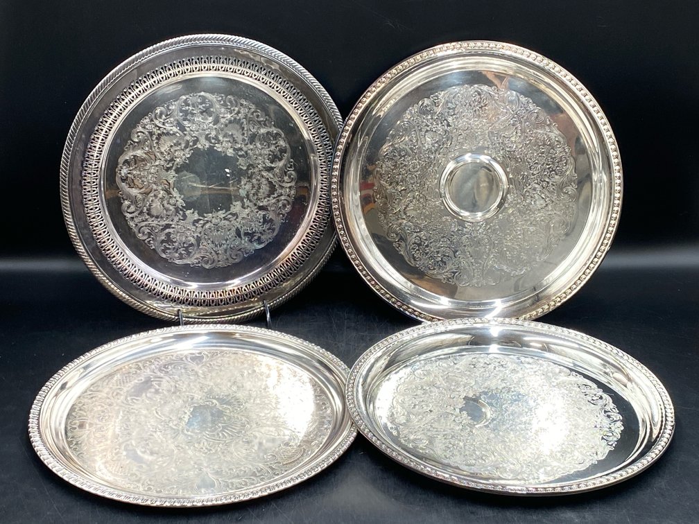 W.M. Rogers Silver Plated Serving Trays