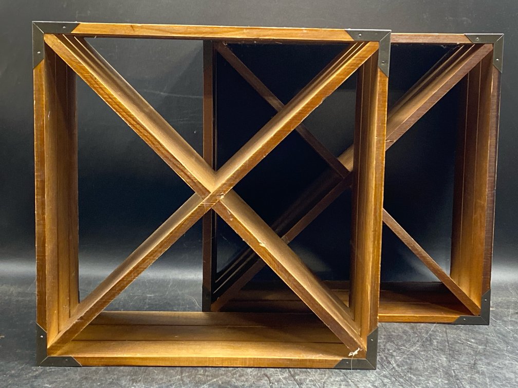 Wooden Diagonal Wine Rack