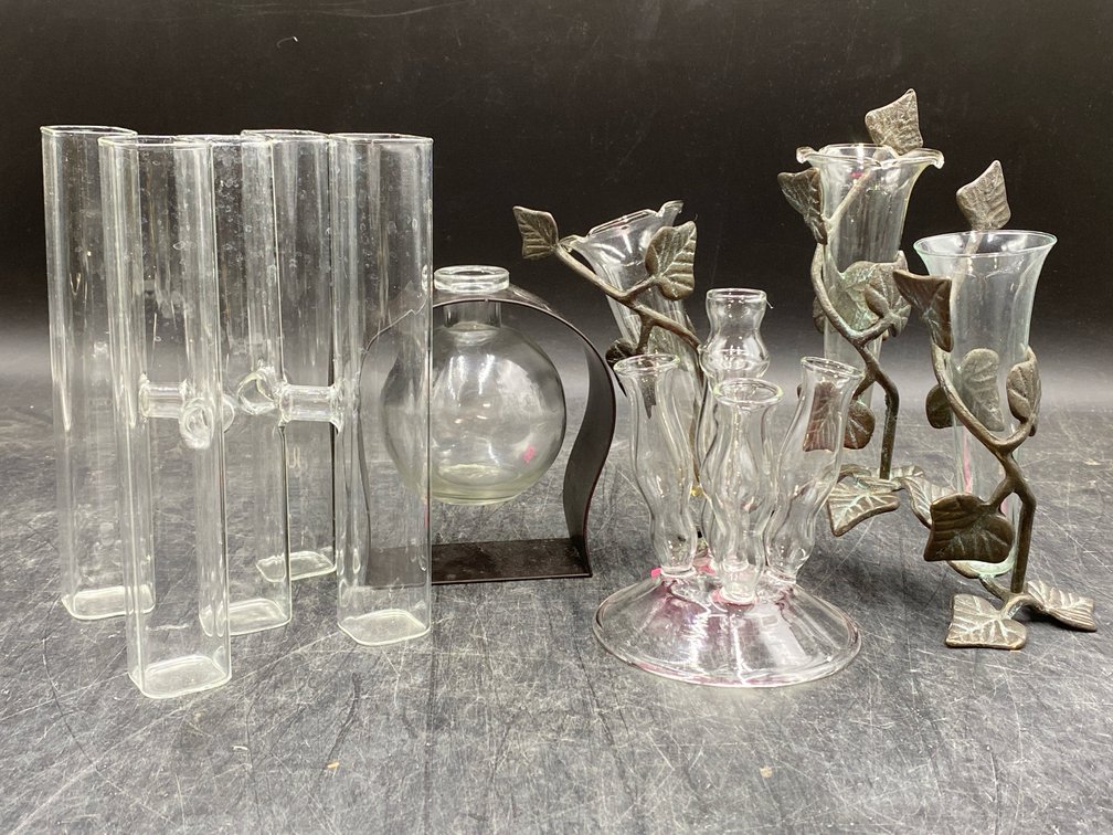 Contemporary Glass & Metal Vases