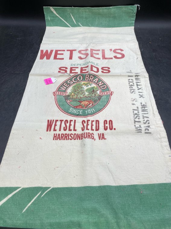 Harrisonburg VA Wetsel Seed Co Bag