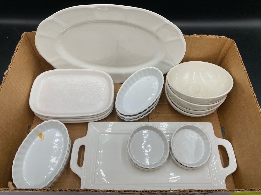 White Ceramic Dish Variety