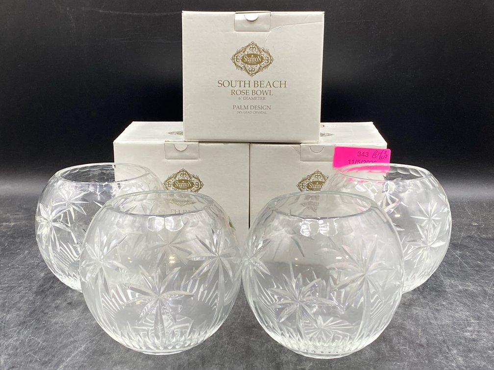 Shannon Crystal South Beach Rose Bowls