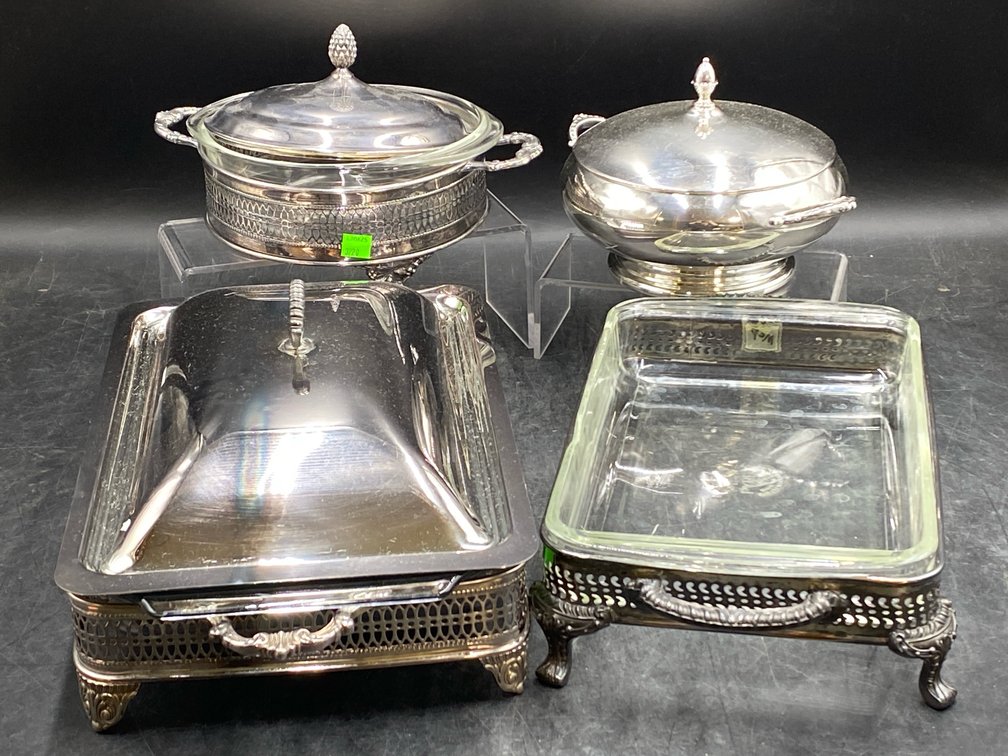 Silverplate Casserole Serving Dishes