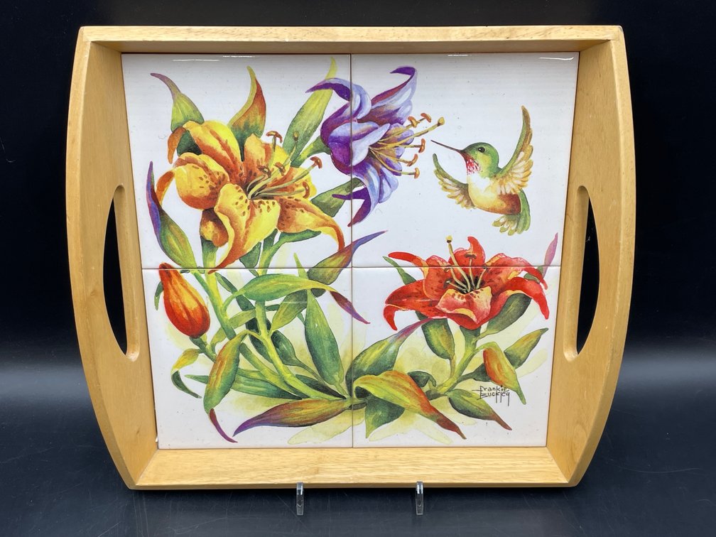 Frankie Buckley Signed Tray