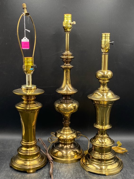 Mid-Century Brass Table Lamps