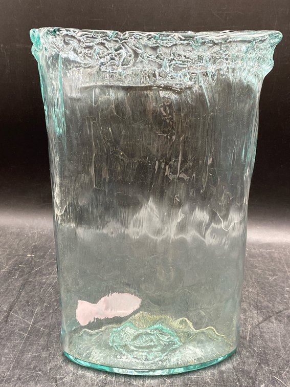 Recycled Glass Iceburg Art Vase