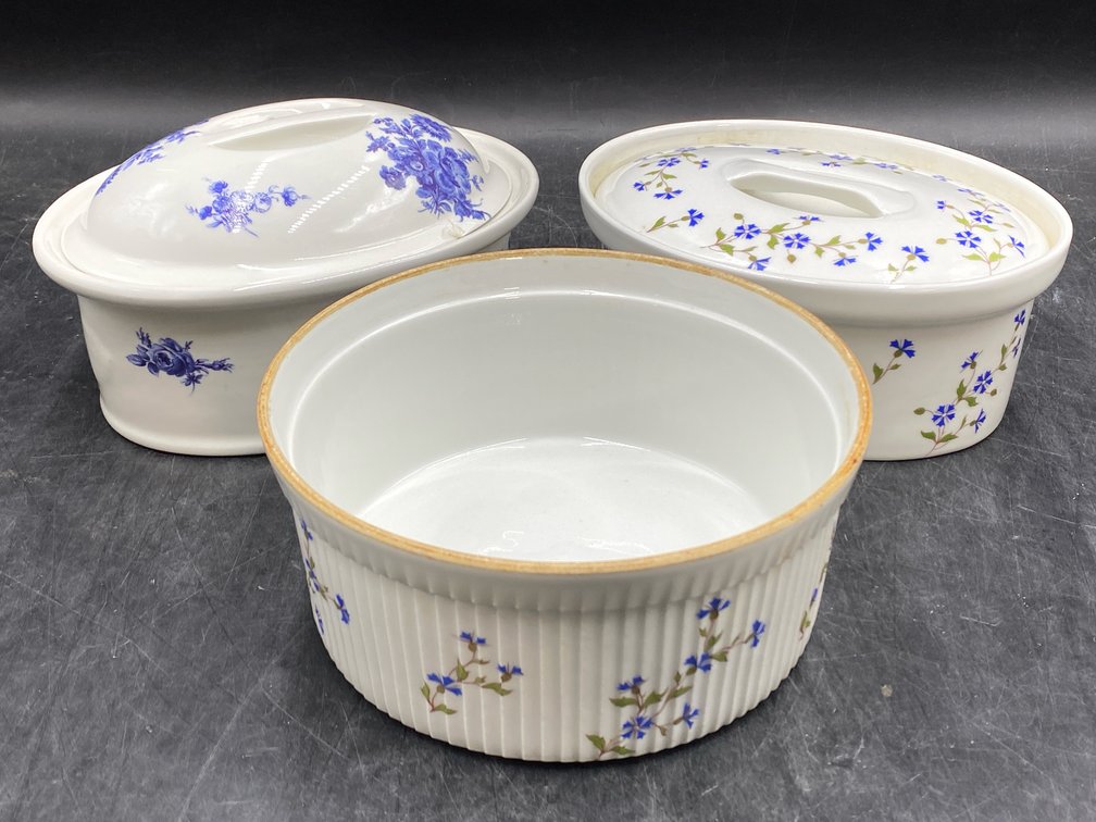 French Floral Casserole Dishes