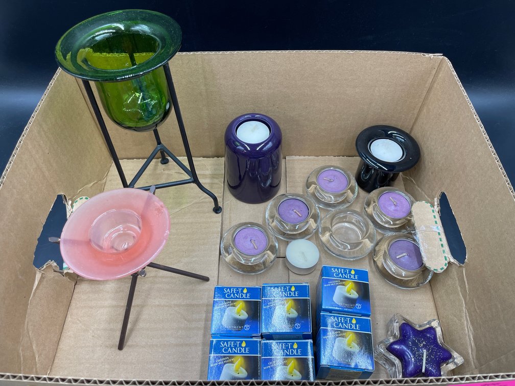 Colored Glass Votive Holders