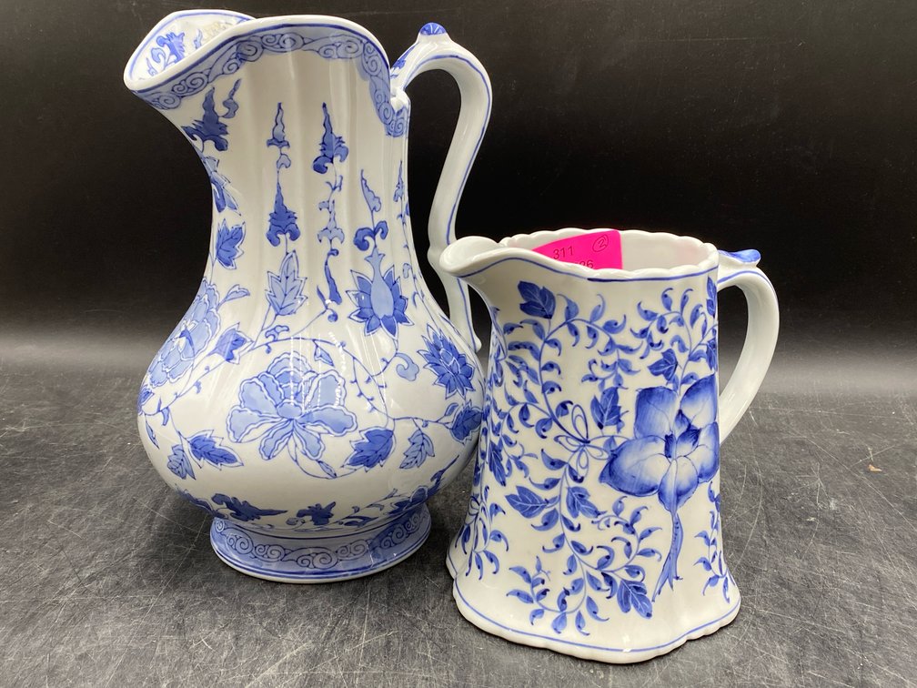 Chinoiserie Ceramic Pitchers