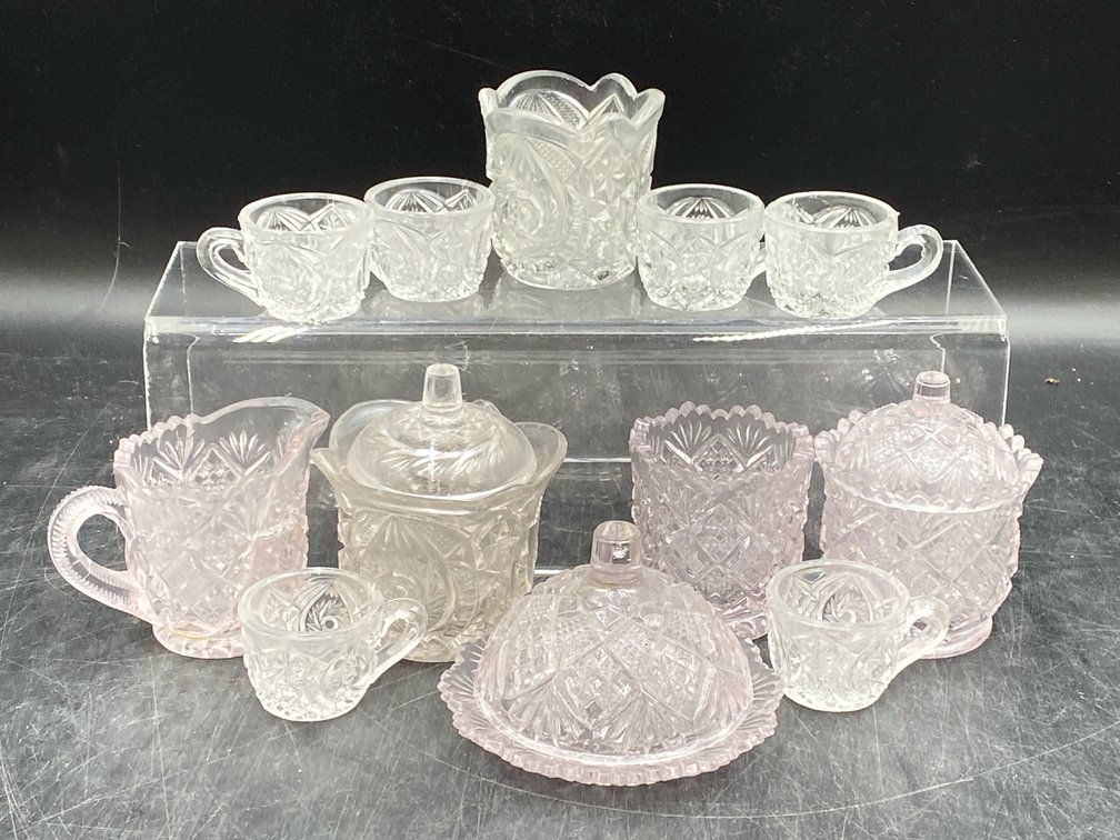 Glass Miniature Tea Pieces