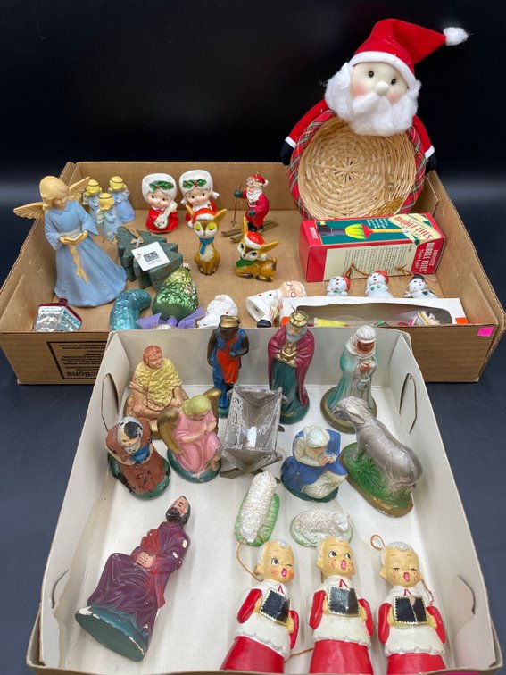 Figural Christmas Decor & Related