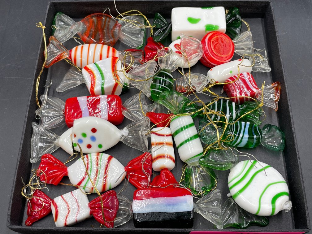 Glass Candy Ornaments