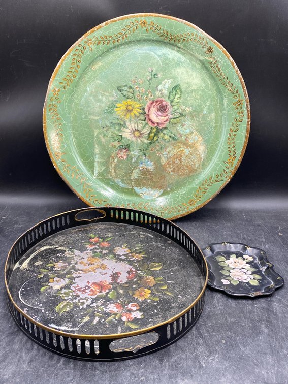 Painted Toleware Trays