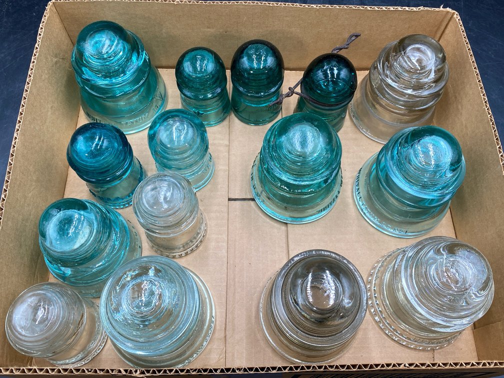Glass Insulator Assortment
