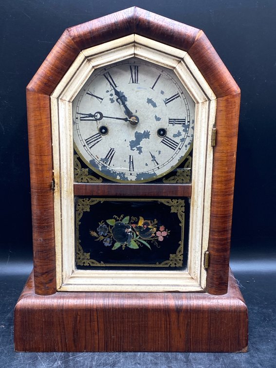 8-Day Wood Cased Mantle Clock
