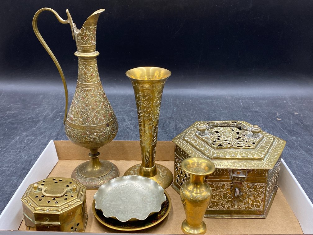 Brass-Toned Decorative Articles