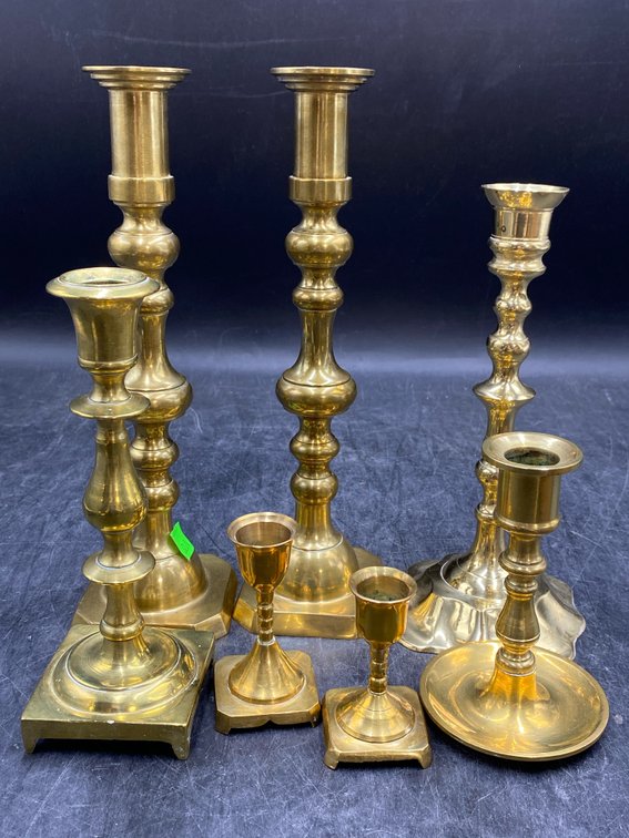 Brass Toned Candlesticks