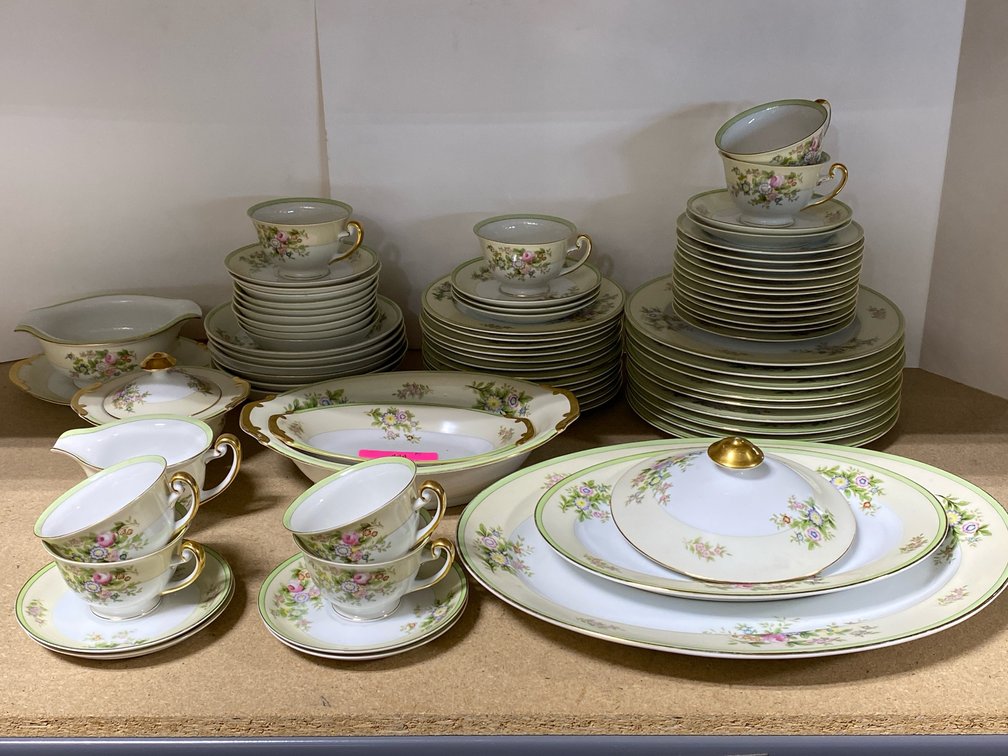 Floral Porcelain Dish Set