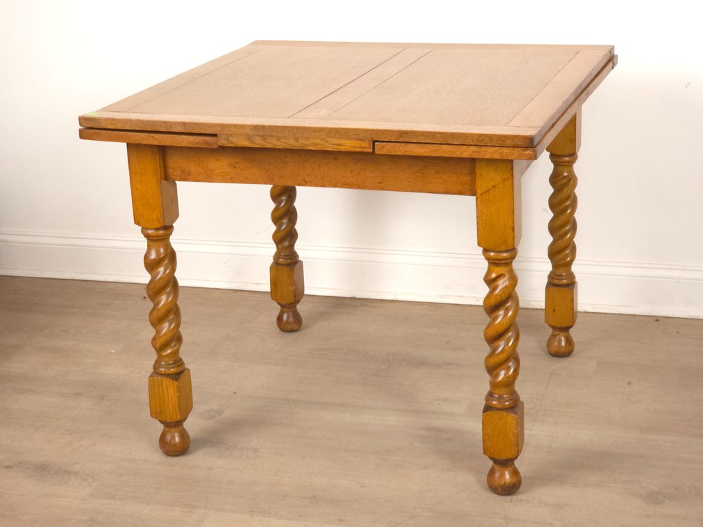Barley Twist Draw Leaf Table