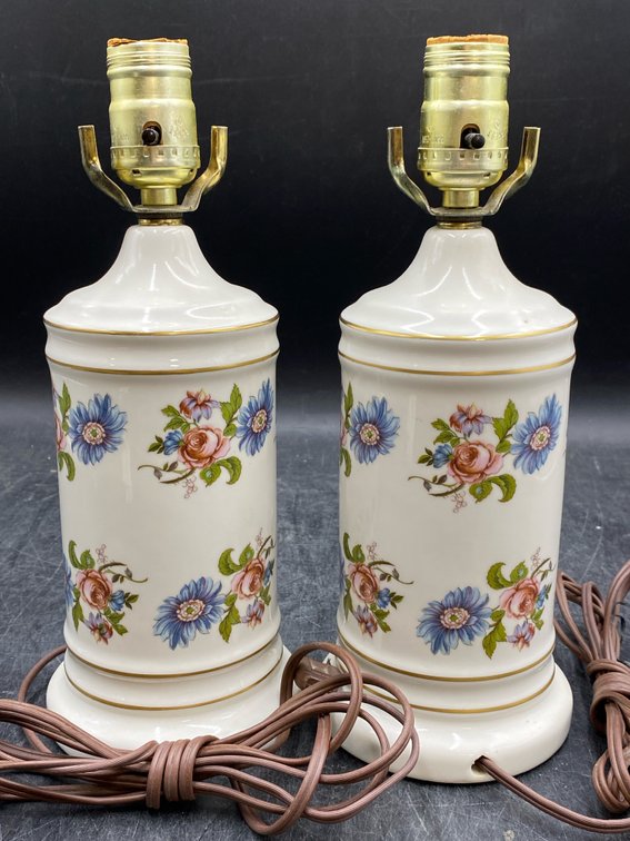 Floral Porcelain Table Lamps