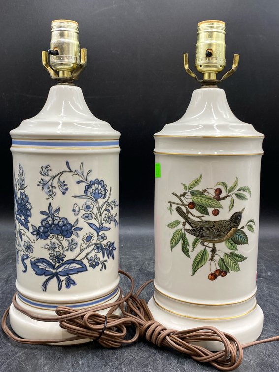 Nature Themed Porcelain Table Lamps