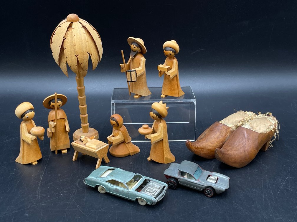 German Wood Nativity Set