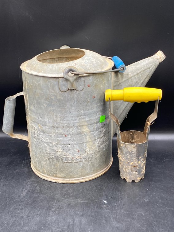 Galvanized Metal Watering Can & Related