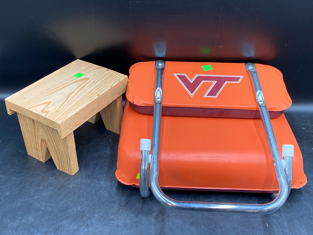Virginia Tech Bleacher Seat + Stool