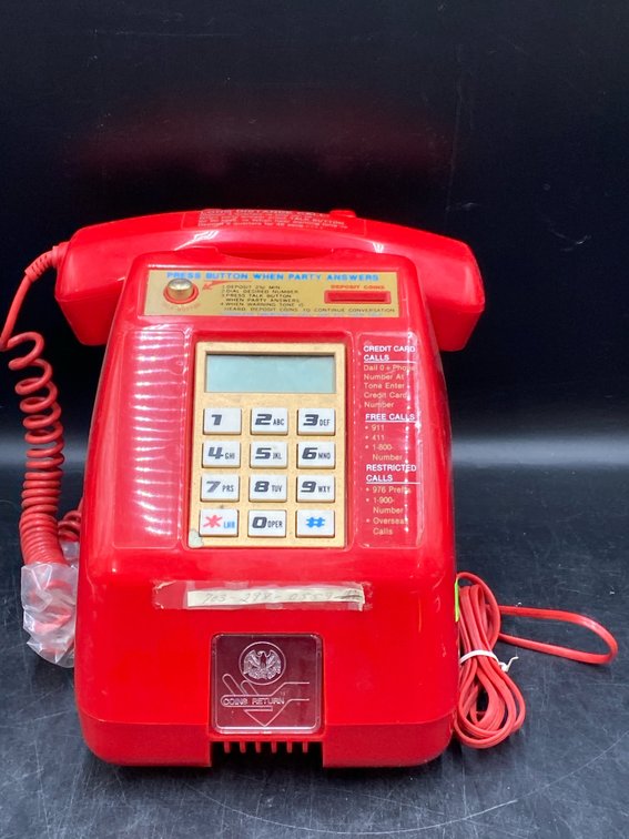 Vintage Coin Operated Desk Phone