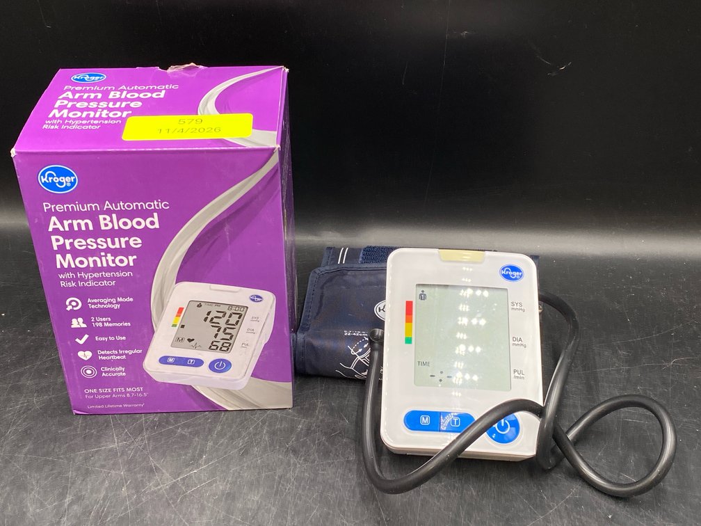 Kroger Automatic Arm Blood Pressure Monitor