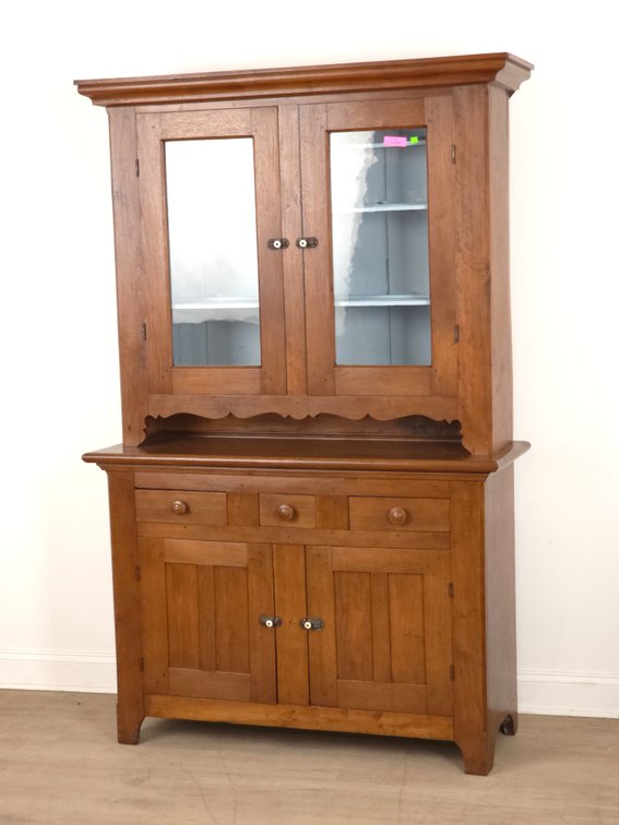 Stepback Walnut Cupboard