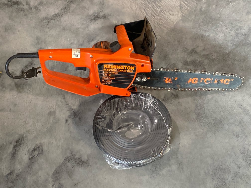 Remington Electric Chainsaw & Garage Door Bottom