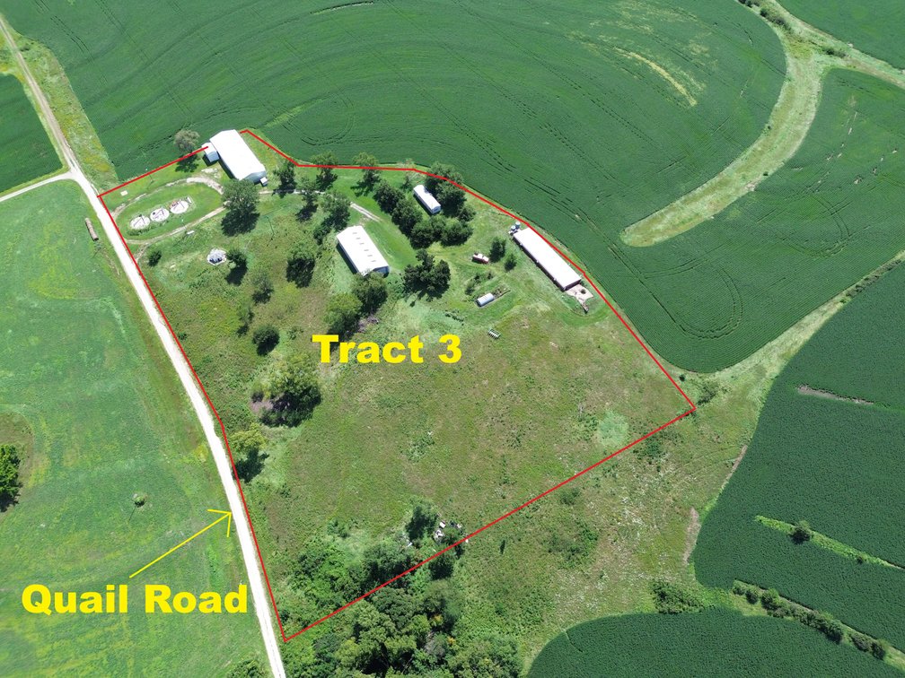 Combination of Tract 3 & 4 offered together as a single tract.  Tract 5
