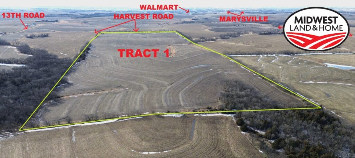 120 +/- Acres Marshall Co. KS Land Auction - Tract 1