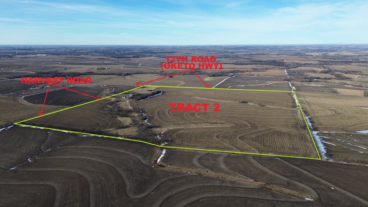 152 +/- Acres Marshall Co. KS Land Auction - Tract 2