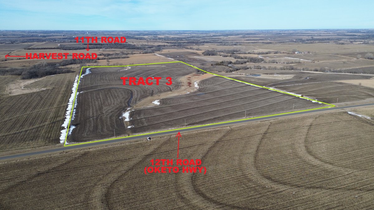 77.9 +/- Acres Marshall Co. KS Land Auction - Tract 3