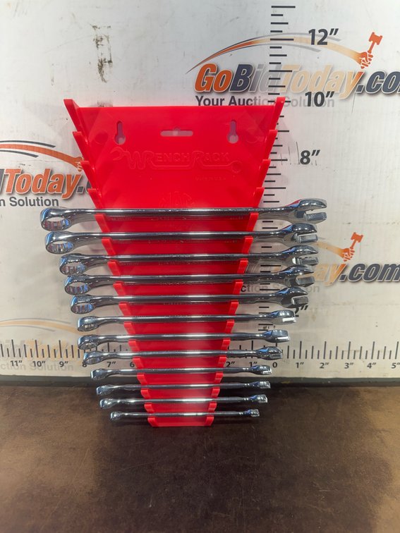 Combination Wrench Sets with Organizer Racks