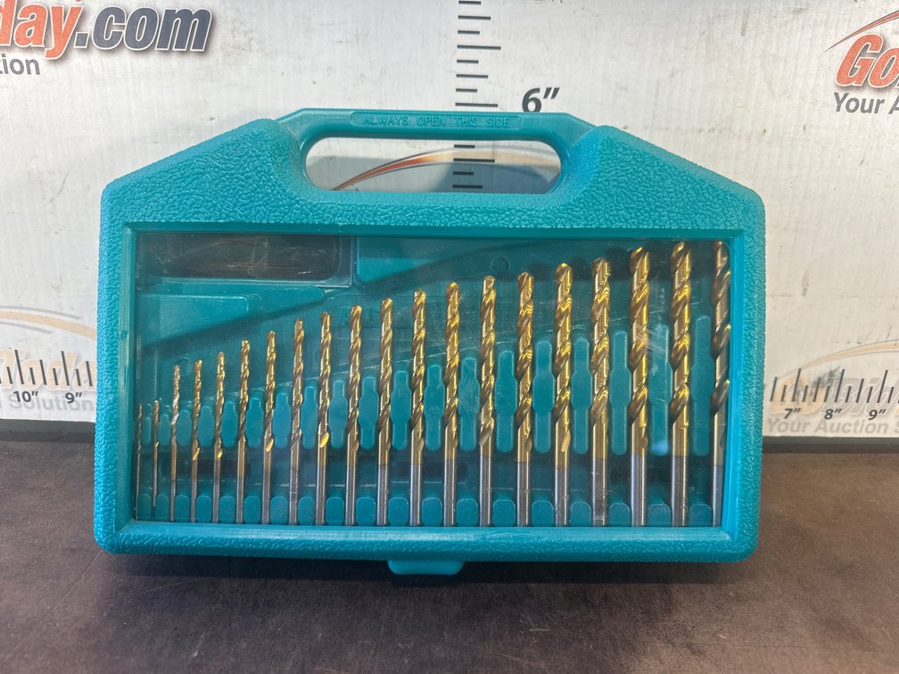 Allied Titanium Drill Bit Set with Case, 1/16 in to 3/8 in